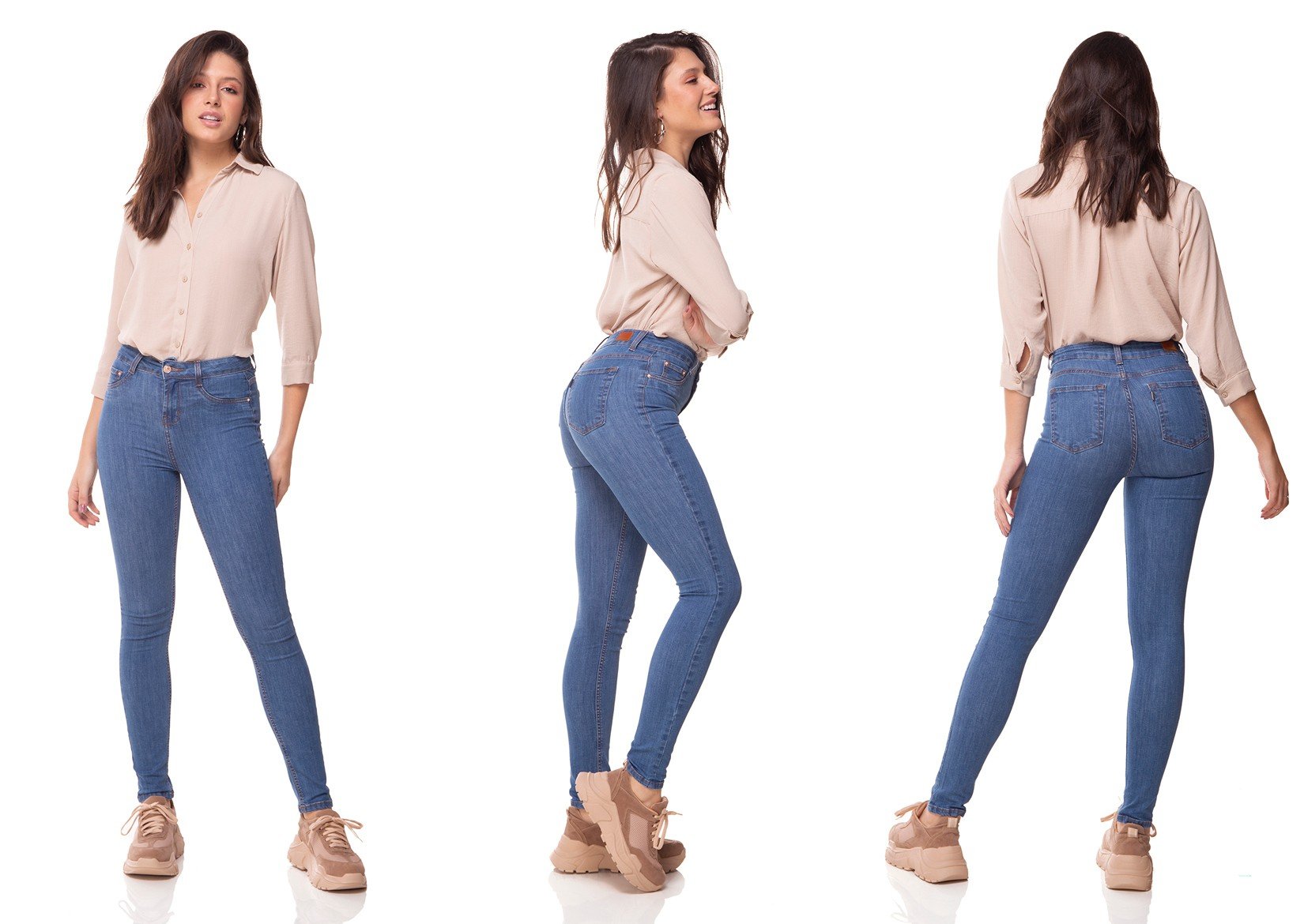 dz2970 a calca jeans skinny media jeans medio denim zero tripla