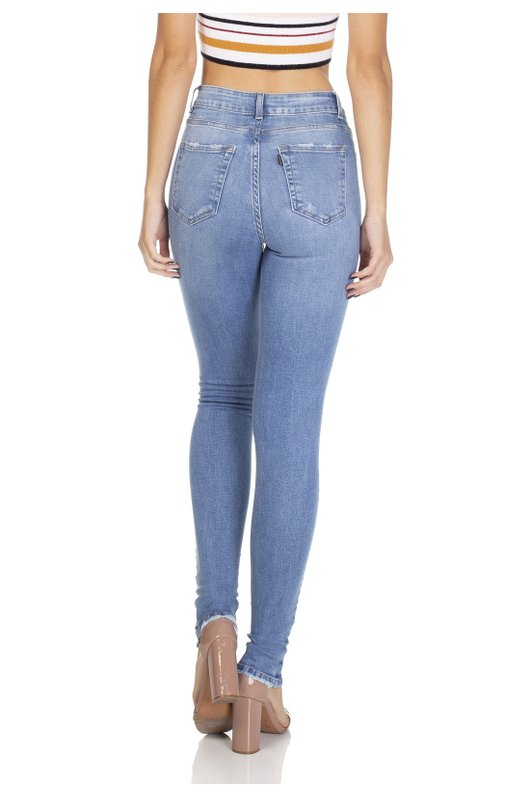 dz3090 calca jeans sinny media clarinha denim zero costas prox