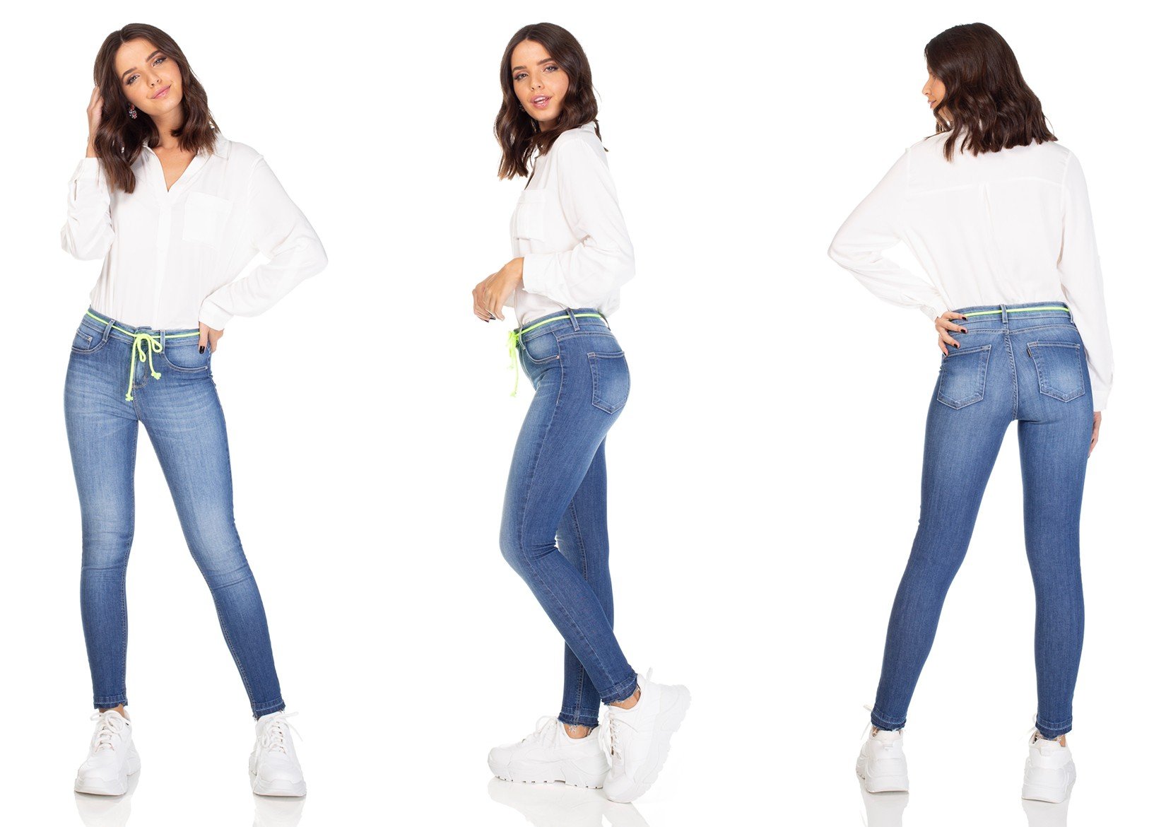 dz3101 calca jeans skinny media cigarrete denim zero tripla