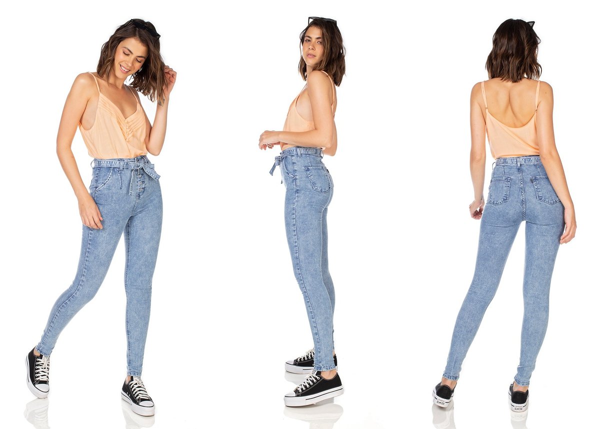 dz3228 calca jeans feminina skinny hot pants com cinto denim zero tripla