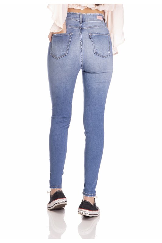dz3241 calca jeans feminina skinny hot pants cigarrete cos desfiado denim zero costas prox