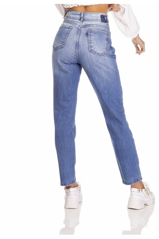 dz3260 calca jeans feminina mom fit denim zero costas prox