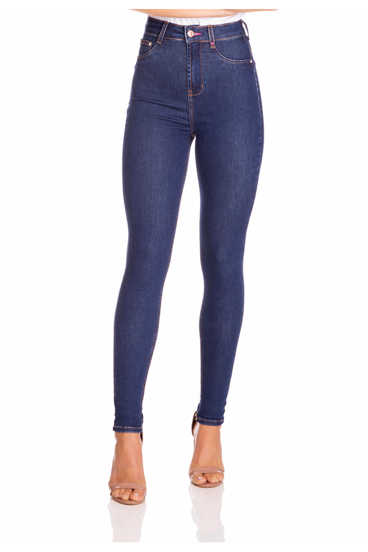 dz3258 calca jeans feminina skinny hot pants estonada denim zero frente prox