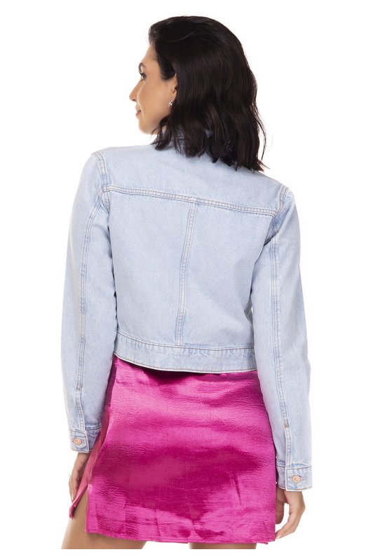 dz9104 jaqueta jeans feminina cropped denim zero costas prox