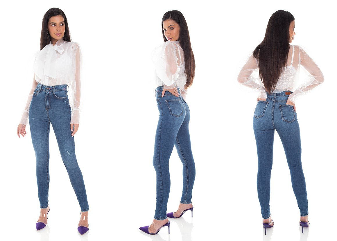 dz3391 calca jeans feminina skinny hot pants tradicional denim zero tripla