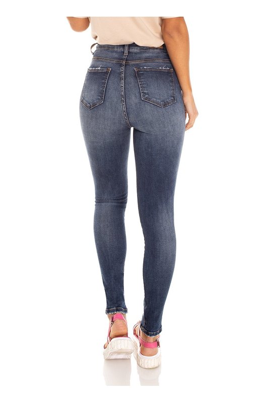 dz3458 calca jeans feminina skinny hot pants cigarrete tradicional denim zero costas prox