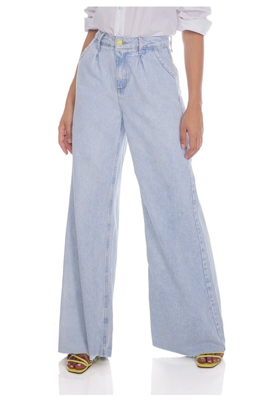 dz3610 alg calca jeans feminina pantalona barra corte a fio denim zero frente prox