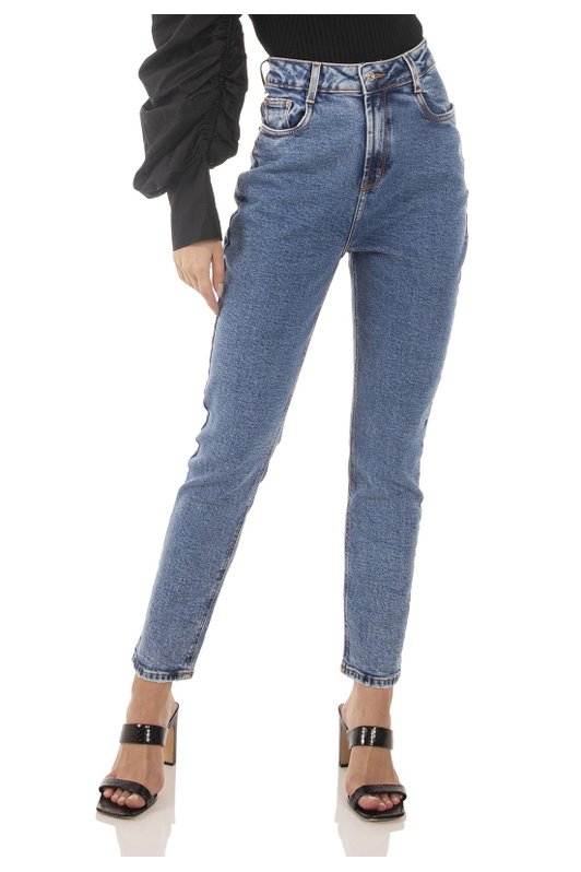 dz3738 com calca jeans feminina mom fit tradicional denim zero frente rpox