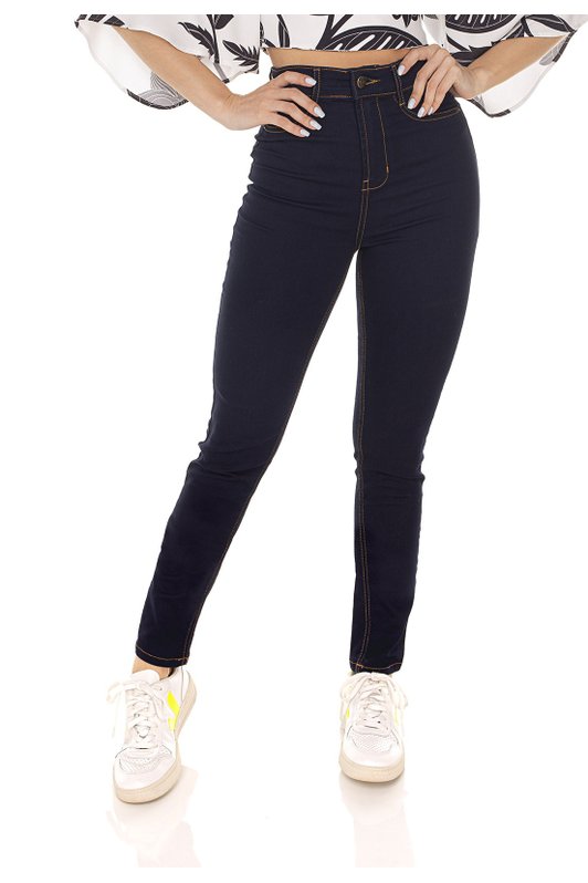 dz3615 calca jeans feminina skinny hot pants tradicional denim zero frente prox