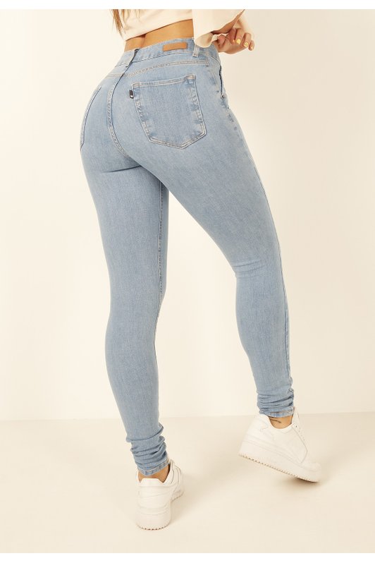 dz3935 ts calca jeans feminina skinny media com pregas denim zero costas prox