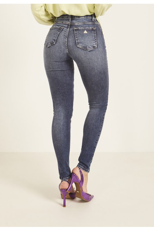dz3965 3 com calca jeans feminina skinny cigarrete com puidos denim zero cotas prox