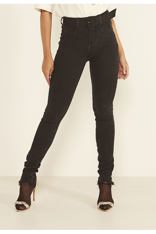 dz3997 ts calca jeans feminina skinny media com bolso faca denim zero frente prox