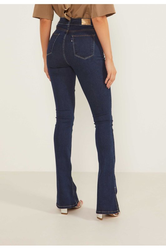 dz20037 3 re calca jeans feminina new boot cut media com abertura lateral denim zero costas prox 2