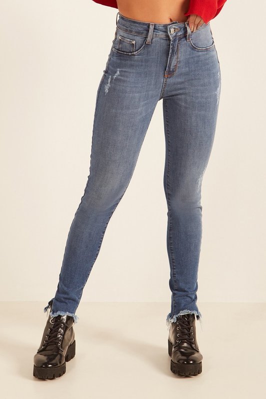 dz20101 1 com calca jeans feminina skinny media cigarrete com abertura lateral denim zero frente prox 2