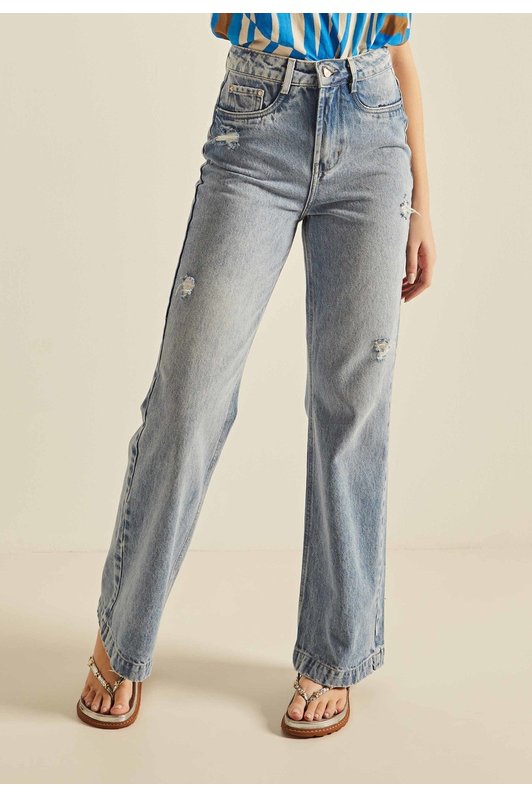 dz20252 1 alg calca jeans feminina wide leg flare com puidos denim zero frente prox easy resize com