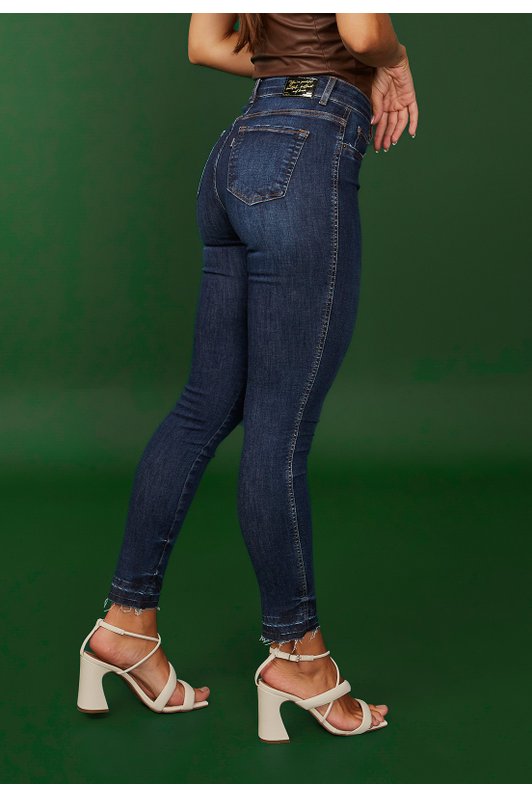 dz20342 re calca jeans feminina skinny media cigarrete barra dupla denim zero lado 3