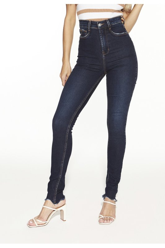 dz20478 com calca jeans feminina skinny hot pants tradicional denim zero frente prox